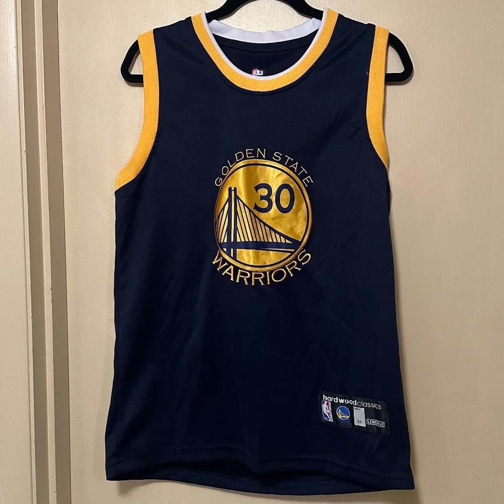 Golden State Warriors Navy and Gold Jersey - Picture 1 of 3